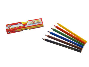 Pastelky Tricolor lakované silné, 6 barev-1